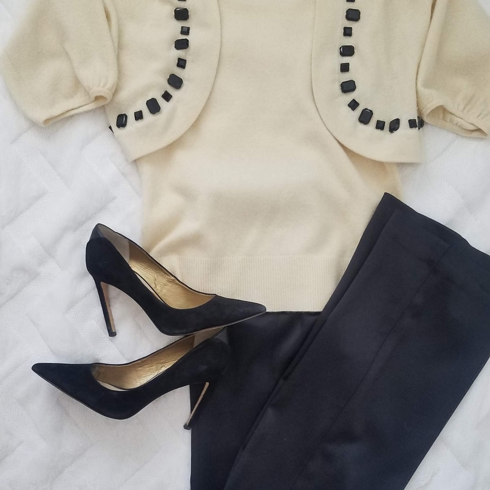 A Wardrobe Classic- Banana Republic Sweater&Shrug